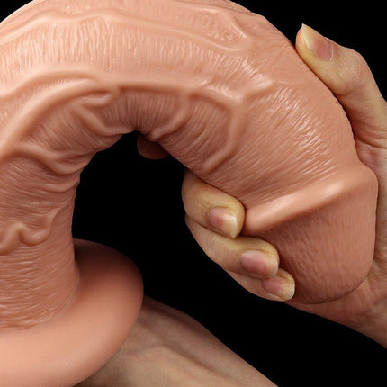 Lovetoy Realistische Lange XXL Dildo 28 cm - lichte huidskleur-Erotiekvoordeel.nl