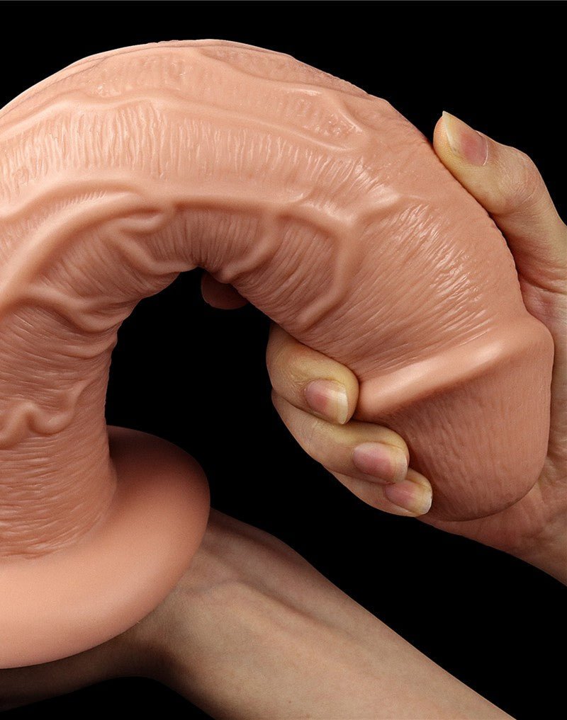 Lovetoy Realistische Lange XXL Dildo 28 cm - lichte huidskleur-Erotiekvoordeel.nl