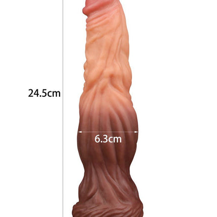 Lovetoy Realistische XXL Dildo 24.5 cm - lichte/donkere huidskleur-Erotiekvoordeel.nl