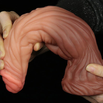 Lovetoy Realistische XXL Dildo 24.5 cm - lichte/donkere huidskleur-Erotiekvoordeel.nl