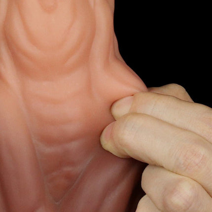 Lovetoy Realistische XXL Dildo 24.5 cm - lichte/donkere huidskleur-Erotiekvoordeel.nl