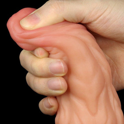 Lovetoy Realistische XXL Dildo 24.5 cm - lichte/donkere huidskleur-Erotiekvoordeel.nl