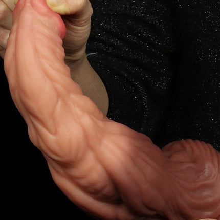 Lovetoy Realistische XXL Dildo 24.5 cm - lichte/donkere huidskleur-Erotiekvoordeel.nl