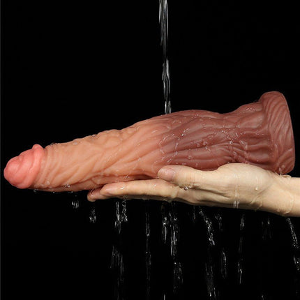 Lovetoy Realistische XXL Dildo 24.5 cm - lichte/donkere huidskleur-Erotiekvoordeel.nl