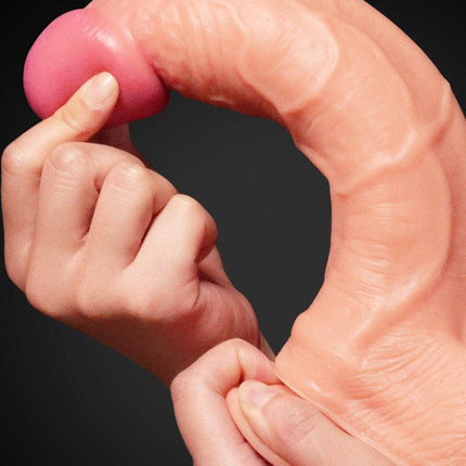 Lovetoy Realistische XXL Dildo met zuignap 25 cm - lichte huidskleur-Erotiekvoordeel.nl