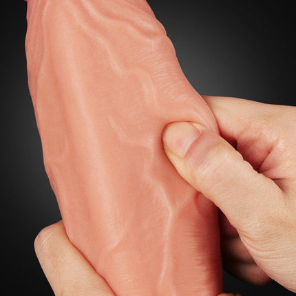 Lovetoy Realistische XXL Dildo met zuignap 25 cm - lichte huidskleur-Erotiekvoordeel.nl