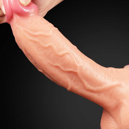 Lovetoy Realistische XXL Dildo met zuignap 25 cm - lichte huidskleur-Erotiekvoordeel.nl