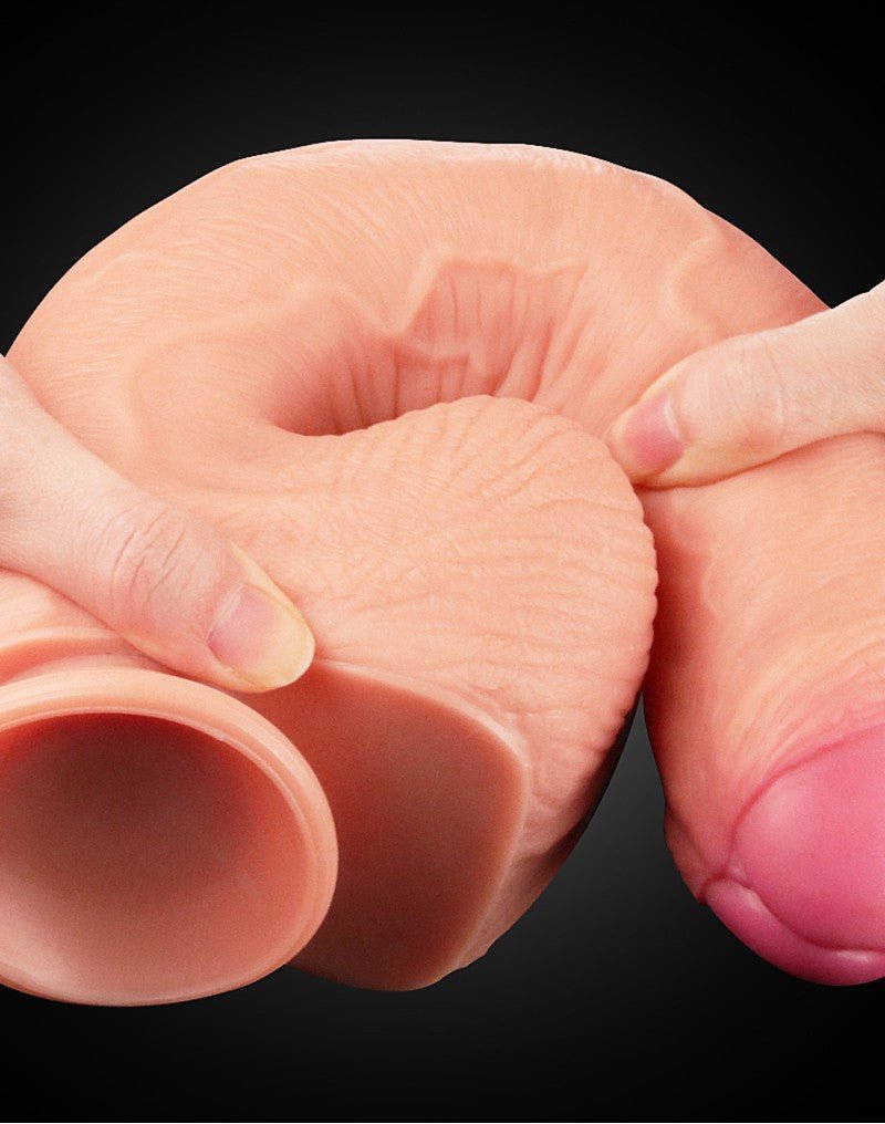 Lovetoy Realistische XXL Dildo met zuignap 28 cm - lichte huidskleur-Erotiekvoordeel.nl