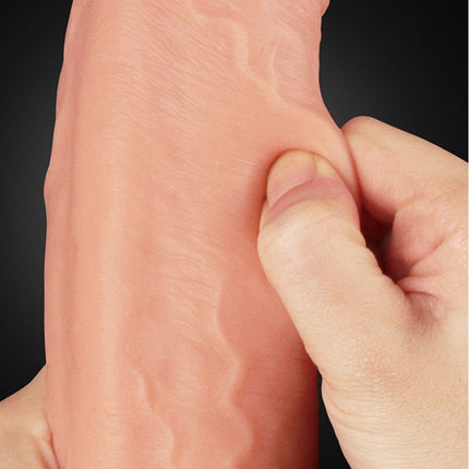 Lovetoy Realistische XXL Dildo met zuignap 28 cm - lichte huidskleur-Erotiekvoordeel.nl