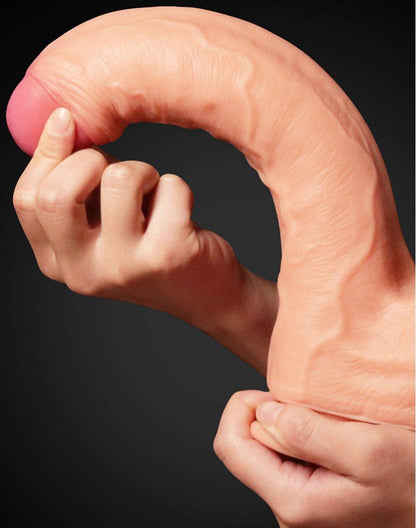 Lovetoy Realistische XXL Dildo met zuignap 28 cm - lichte huidskleur-Erotiekvoordeel.nl