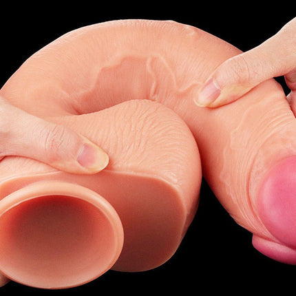 Lovetoy Realistische XXL Dildo met zuignap 30.5 cm - lichte huidskleur-Erotiekvoordeel.nl