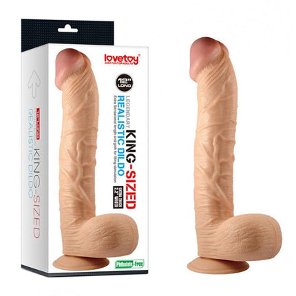 Lovetoy Realistische XXL King Size Dildo 30,5 cm - Erotiekvoordeel.nl