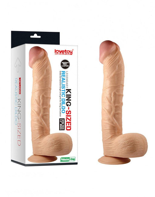 Lovetoy Realistische XXL King Size Dildo 30,5 cm - Erotiekvoordeel.nl