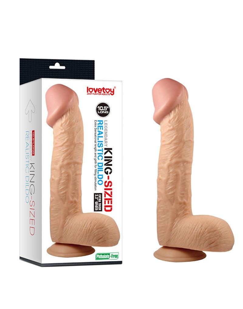 Lovetoy Realistische kingsize dildo 26,5 cm - Erotiekvoordeel.nl