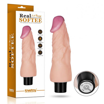 Lovetoy Realistische zachte vibrator 20 cm - Erotiekvoordeel.nl