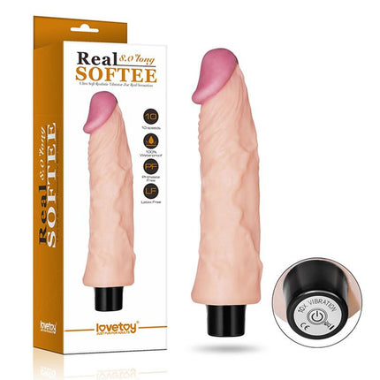 Lovetoy Realistische zachte vibrator 21 cm - Erotiekvoordeel.nl