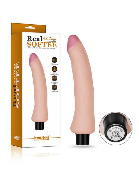 Lovetoy Realistische zachte vibrator 23 cm - Erotiekvoordeel.nl