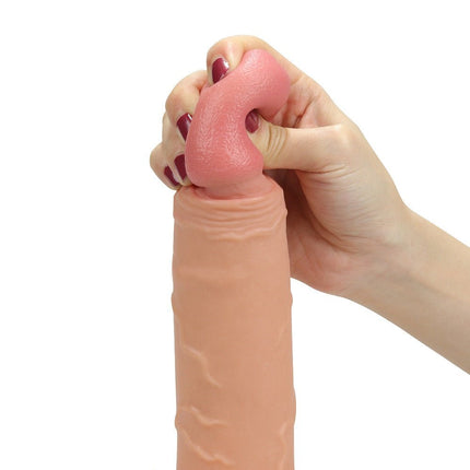 Lovetoy Holle Strap On dildo 21 cm - huidskleur - Erotiekvoordeel.nl
