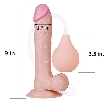 Lovetoy Squirt Extreme Dildo 23 cm - lichte huidskleur-Erotiekvoordeel.nl