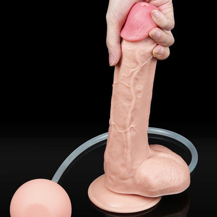 Lovetoy Squirt Extreme Dildo 25 cm - lichte huidskleur-Erotiekvoordeel.nl