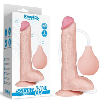 Lovetoy Squirt Extreme Dildo 25 cm - lichte huidskleur-Erotiekvoordeel.nl