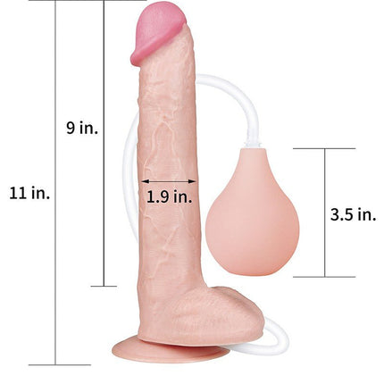 Lovetoy Squirt Extreme Dildo 28 cm - lichte huidskleur-Erotiekvoordeel.nl