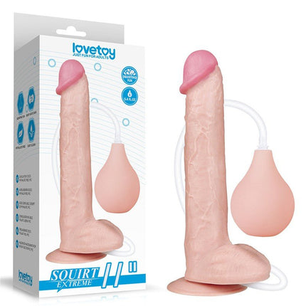Lovetoy Squirt Extreme Dildo 28 cm - lichte huidskleur-Erotiekvoordeel.nl