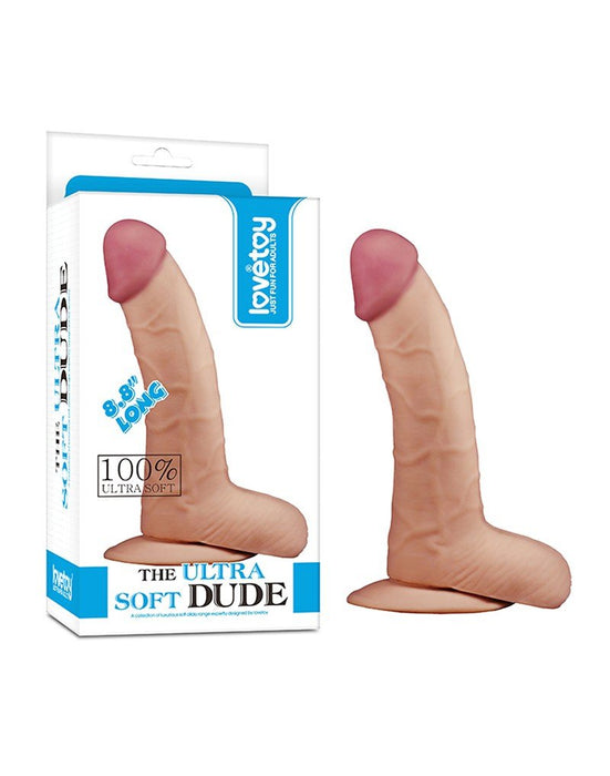 Lovetoy The Ultra Soft Dude Dildo 22,5 cm - Erotiekvoordeel.nl