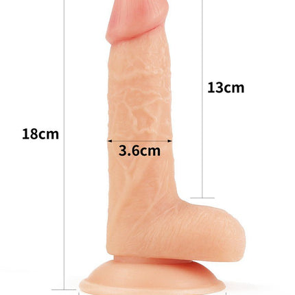 Lovetoy The Ultra Soft Dude Realistische Dildo - 18 x 4 cm - Erotiekvoordeel.nl