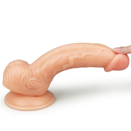 Lovetoy The Ultra Soft Dude Realistische Dildo - 20.5 x 3.5 cm - Erotiekvoordeel.nl