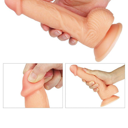 Lovetoy The Ultra Soft Dude Realistische Dildo - 20.5 x 3.5 cm - Erotiekvoordeel.nl
