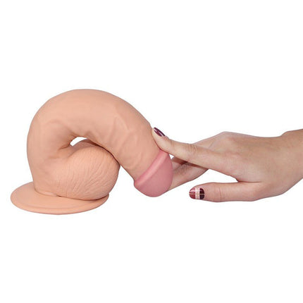 Lovetoy The ultra soft dude realistische dildo - 21,5 x 4,5 cm - Erotiekvoordeel.nl