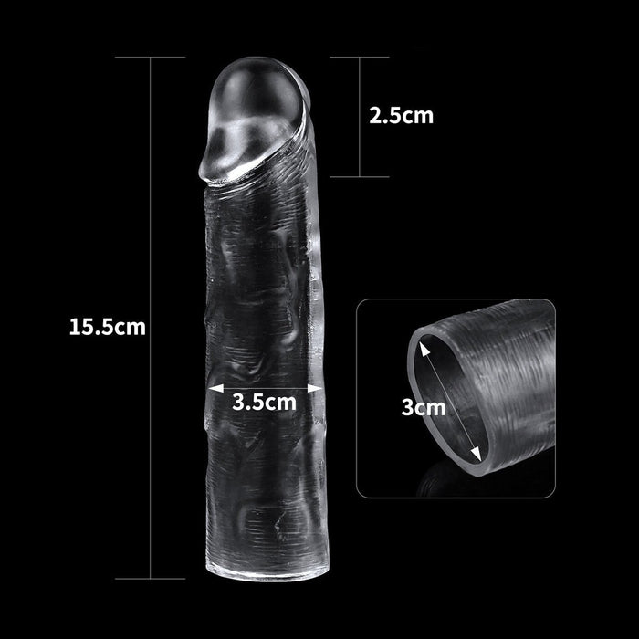 Lovetoy Transparante Penissleeve Flawless 15.5 cm - Erotiekvoordeel.nl