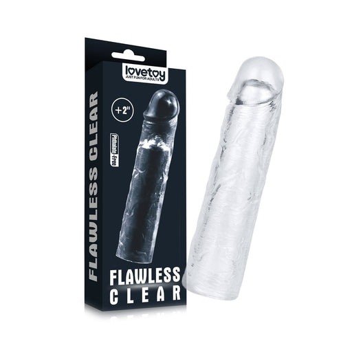 Lovetoy Transparante Penissleeve Flawless 19 cm - Erotiekvoordeel.nl