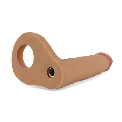 Lovetoy Ultrasoft Double Vibrerende Voorbinddildo voor dubbele penetratie 16 cm-Erotiekvoordeel.nl