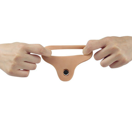 Lovetoy Ultrasoft Double Vibrerende Voorbinddildo voor dubbele penetratie 16 cm-Erotiekvoordeel.nl