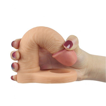 Lovetoy Voorbinddildo voor dubbele penetratie Ultrasoft Double - 15 cm - Erotiekvoordeel.nl