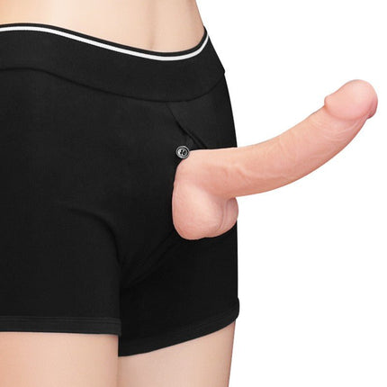 Lovetoy Unisex Strap-on Short - zwart-Erotiekvoordeel.nl