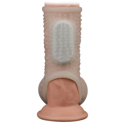 Lovetoy Vibrerende Rekbare Penis Sleeve DRIP KNIGHTS - wit-Erotiekvoordeel.nl