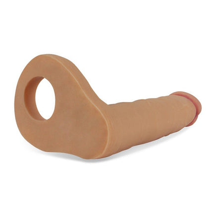 Lovetoy Voorbinddildo voor dubbele penetratie Ultrasoft Double - 16 cm - Erotiekvoordeel.nl