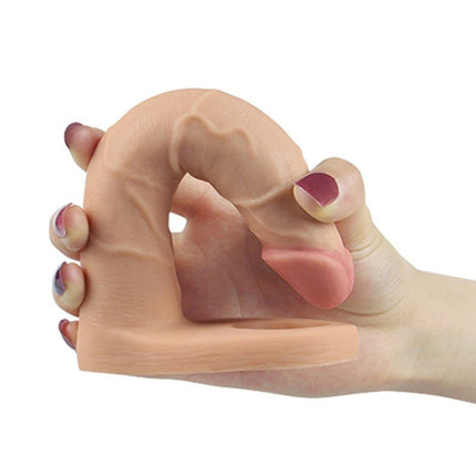 Lovetoy Voorbinddildo voor dubbele penetratie Ultrasoft Double - 18 cm - Erotiekvoordeel.nl