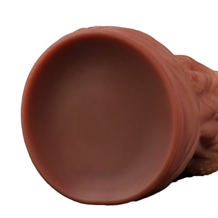 Lovetoy XXL Extreme Dildo Alien Tongue 25 x 7.5 cm - lichte/donkere huidskleur-Erotiekvoordeel.nl
