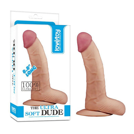 Lovetoy Zachte Dildo The Ultra Soft Dude Dildo 22.5 cm-Erotiekvoordeel.nl