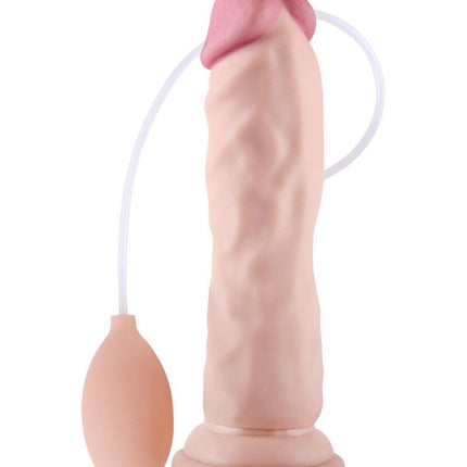 Lovetoy Zachte Dildo met squirt functie 21 cm - lichte huidskleur-Erotiekvoordeel.nl