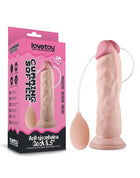 Lovetoy Zachte Dildo met squirt functie 21 cm - lichte huidskleur-Erotiekvoordeel.nl