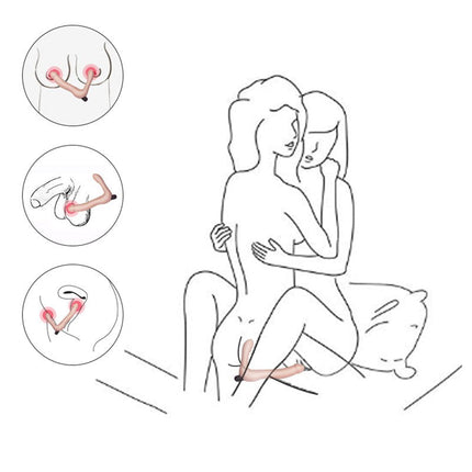 Lovetoy iJoy Dubbele Vibrerende Dildo met afstandsbediening - lichte huidskleur-Erotiekvoordeel.nl