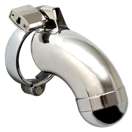 Metalen penis kuisheidskooi met hangslot - gesloten model - Erotiekvoordeel.nl