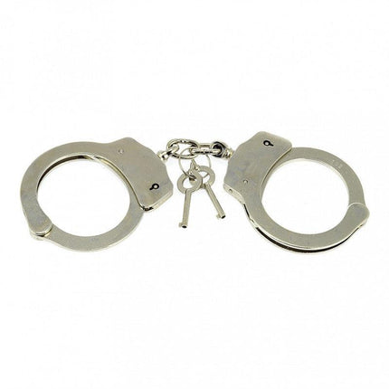 Metalen politie handboeien - extra zwaar - Erotiekvoordeel.nl