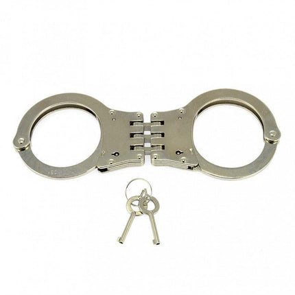 Metalen politie handboeien scharnierend