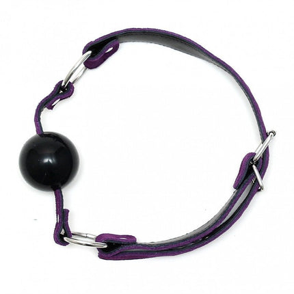 Mondknevel | Ball Gag met siliconen bal - paars - Erotiekvoordeel.nl